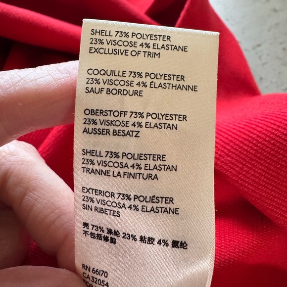 Maeve Deena Flutter Sleeve Dress Size XS Red - Picture 5 of 6